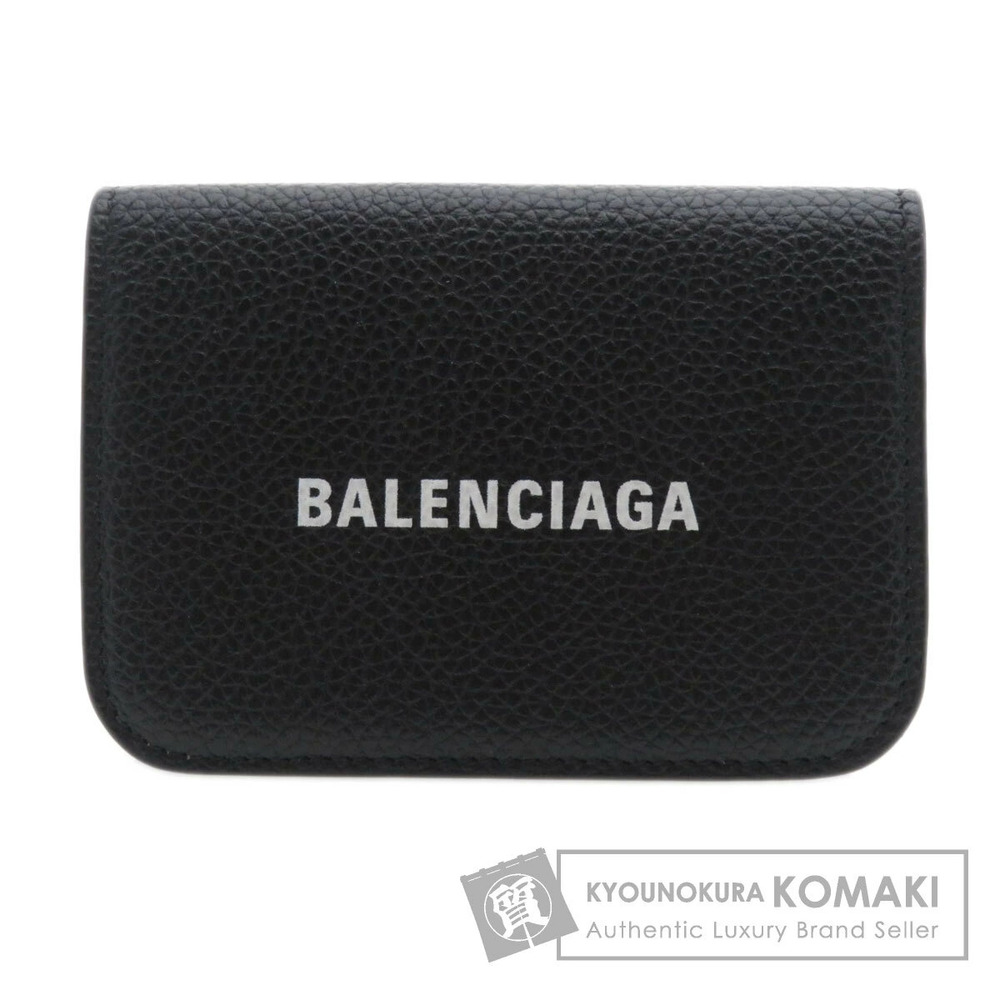 Balenciaga Cash Wallet Bi fold Wallet Calfskin